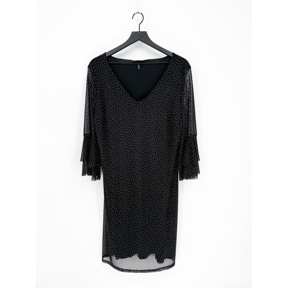 ☀️ 3/$25 Allison Brittney Retro Rockabilly Polka Dot Knee Length Dress Large